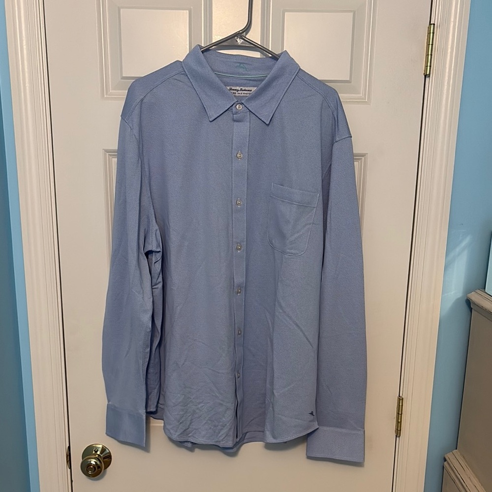 Tommy Bahama Men's Blue Dress Shirt